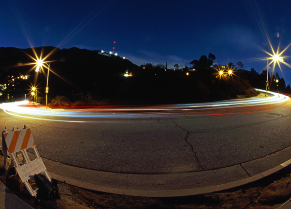 Hollywood Sign at Night