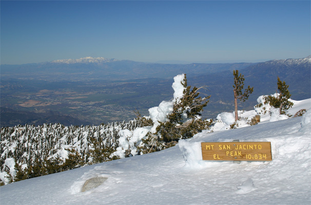 San Jacinto Peak Sign